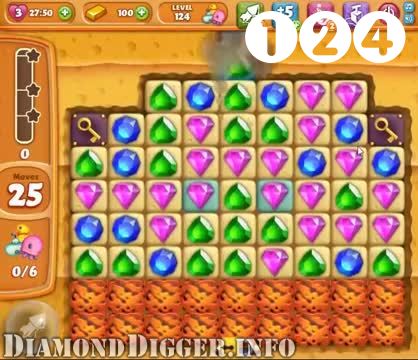Diamond Digger Saga : Level 124 – Videos, Cheats, Tips and Tricks