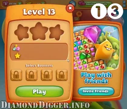 Diamond Digger Saga : Level 13 – Videos, Cheats, Tips and Tricks