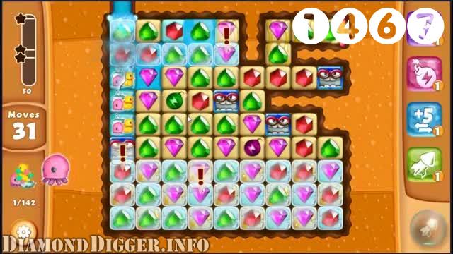 Diamond Digger Saga : Level 1467 – Videos, Cheats, Tips and Tricks
