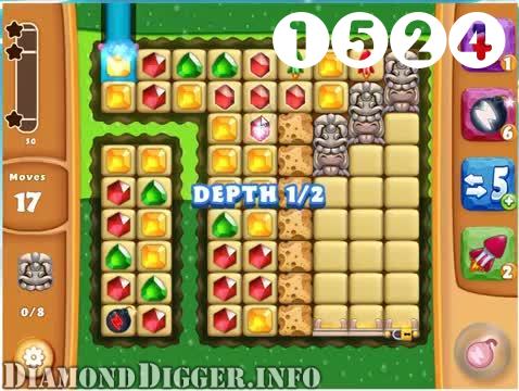 Diamond Digger Saga : Level 1524 – Videos, Cheats, Tips and Tricks