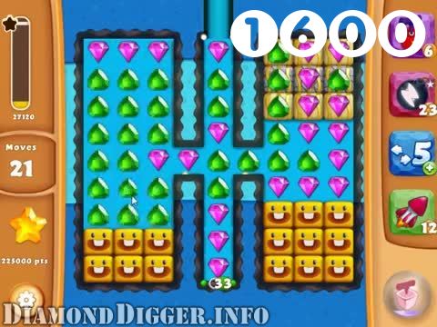 Diamond Digger Saga : Level 1600 – Videos, Cheats, Tips and Tricks