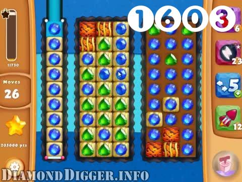 Diamond Digger Saga : Level 1603 – Videos, Cheats, Tips and Tricks