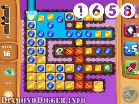 Diamond Digger Saga : Level 1658 – Videos, Cheats, Tips and Tricks