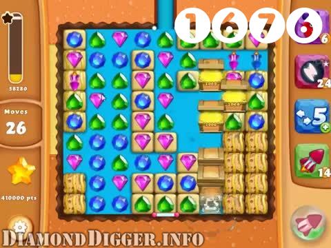 Diamond Digger Saga : Level 1676 – Videos, Cheats, Tips and Tricks