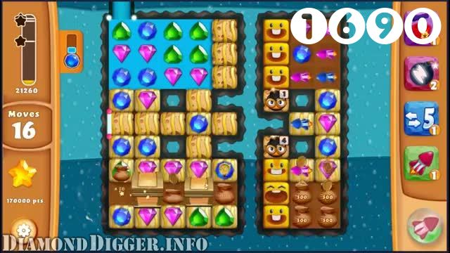 Diamond Digger Saga : Level 1690 – Videos, Cheats, Tips and Tricks
