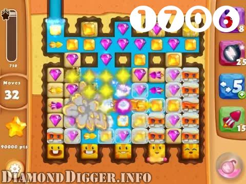 Diamond Digger Saga : Level 1706 – Videos, Cheats, Tips and Tricks