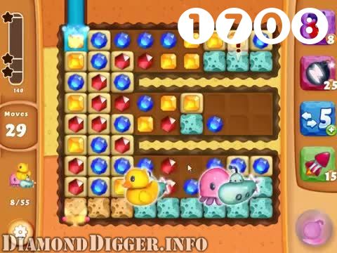 Diamond Digger Saga : Level 1708 – Videos, Cheats, Tips and Tricks