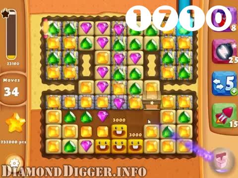 Diamond Digger Saga : Level 1710 – Videos, Cheats, Tips and Tricks