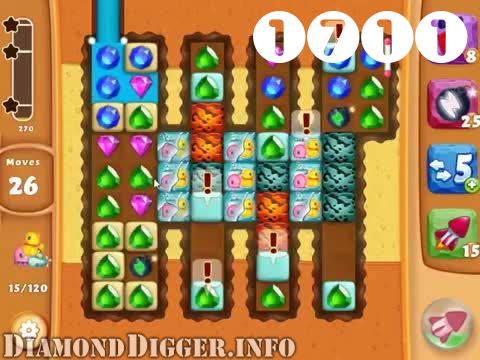 Diamond Digger Saga : Level 1711 – Videos, Cheats, Tips and Tricks