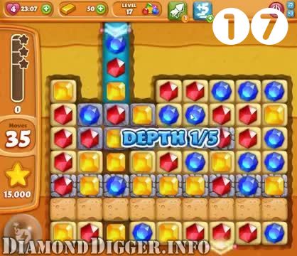 Diamond Digger Saga : Level 17 – Videos, Cheats, Tips and Tricks