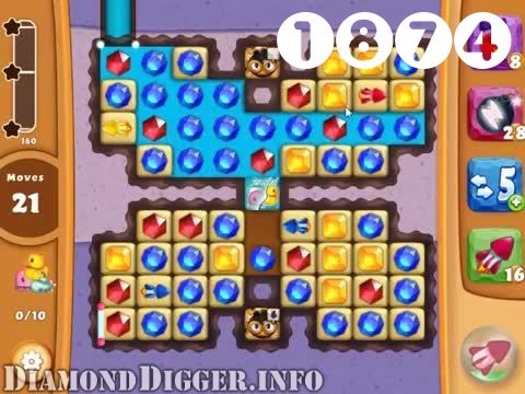 Diamond Digger Saga : Level 1874 – Videos, Cheats, Tips and Tricks