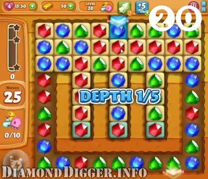 Diamond Digger Saga : Level 20 – Videos, Cheats, Tips and Tricks