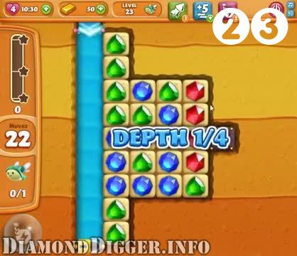 Diamond Digger Saga : Level 23 – Videos, Cheats, Tips and Tricks