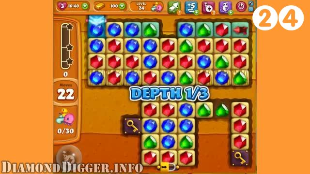 Diamond Digger Saga : Level 24 – Videos, Cheats, Tips and Tricks