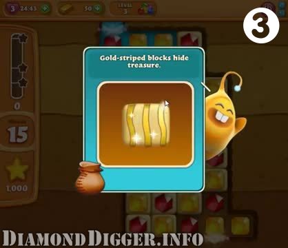 Diamond Digger Saga : Level 3 – Videos, Cheats, Tips and Tricks