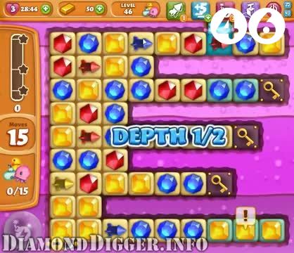 Diamond Digger Saga : Level 46 – Videos, Cheats, Tips and Tricks