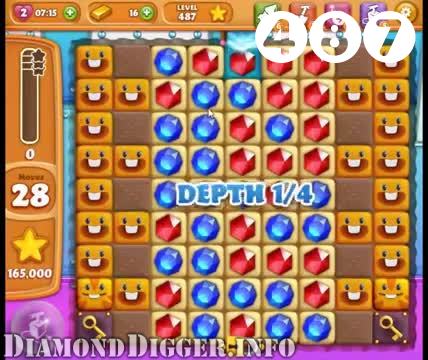 Diamond Digger Saga : Level 487 – Videos, Cheats, Tips and Tricks