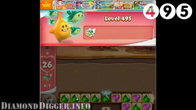 Diamond Digger Saga : Level 495 – Videos, Cheats, Tips and Tricks