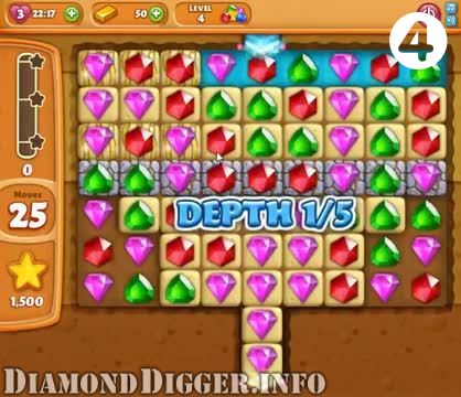 Diamond Digger Saga : Level 4 – Videos, Cheats, Tips and Tricks