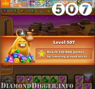 Diamond Digger Saga : Level 507 – Videos, Cheats, Tips and Tricks