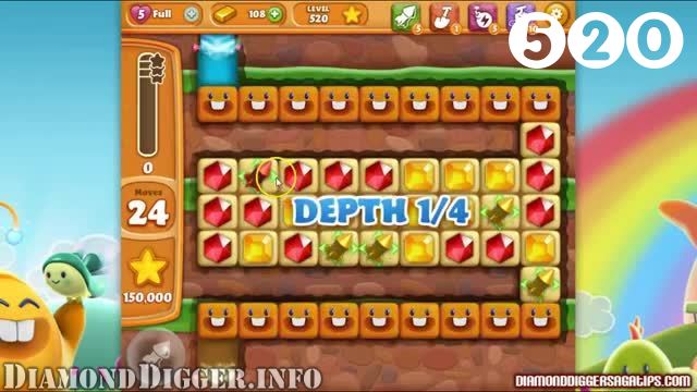 Diamond Digger Saga : Level 520 – Videos, Cheats, Tips and Tricks