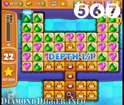 Diamond Digger Saga : Level 567 – Videos, Cheats, Tips and Tricks