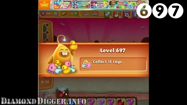 Diamond Digger Saga : Level 697 – Videos, Cheats, Tips and Tricks