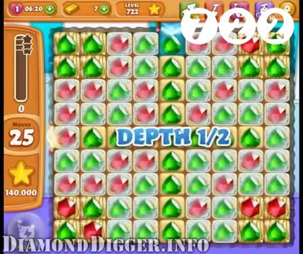 Diamond Digger Saga : Level 722 – Videos, Cheats, Tips and Tricks