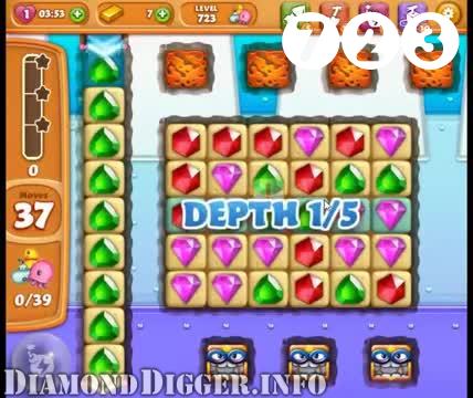 Diamond Digger Saga : Level 723 – Videos, Cheats, Tips and Tricks