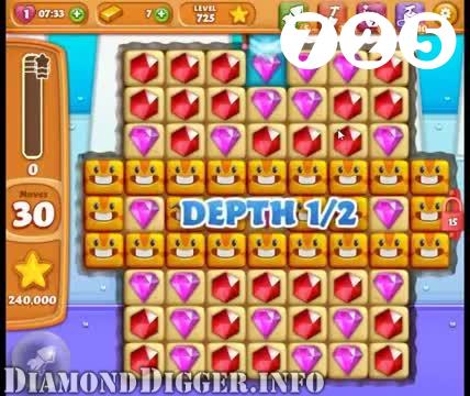 Diamond Digger Saga : Level 725 – Videos, Cheats, Tips and Tricks