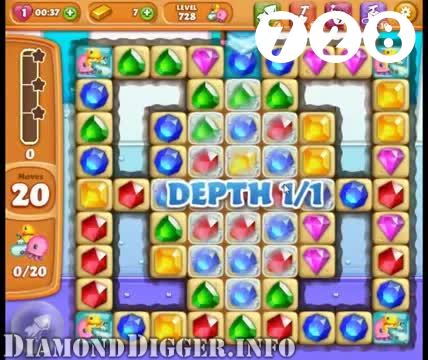 Diamond Digger Saga : Level 728 – Videos, Cheats, Tips and Tricks