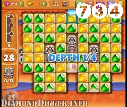 Diamond Digger Saga : Level 734 – Videos, Cheats, Tips and Tricks