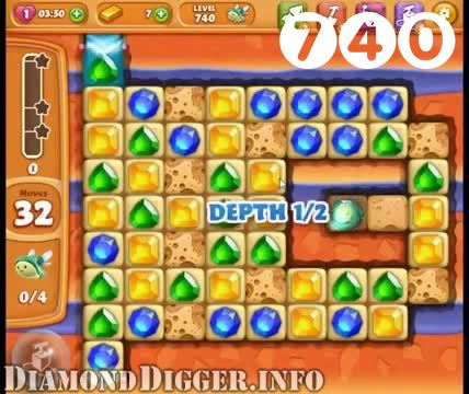 Diamond Digger Saga : Level 740 – Videos, Cheats, Tips and Tricks