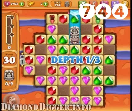 Diamond Digger Saga : Level 744 – Videos, Cheats, Tips and Tricks