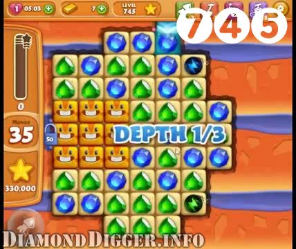 Diamond Digger Saga : Level 745 – Videos, Cheats, Tips and Tricks