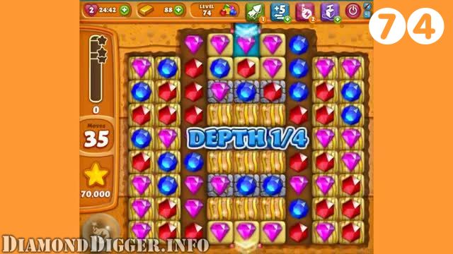 Diamond Digger Saga : Level 74 – Videos, Cheats, Tips and Tricks