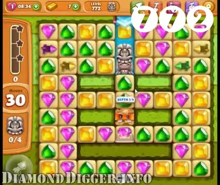Diamond Digger Saga : Level 772 – Videos, Cheats, Tips and Tricks