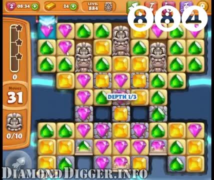 Diamond Digger Saga : Level 884 – Videos, Cheats, Tips and Tricks