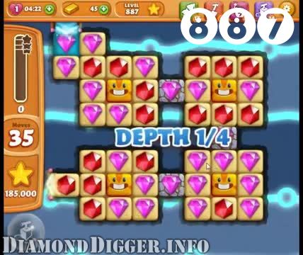 Diamond Digger Saga : Level 887 – Videos, Cheats, Tips and Tricks