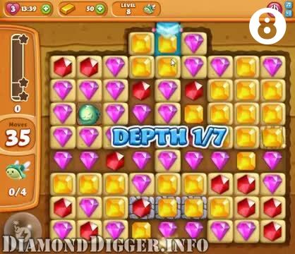 Diamond Digger Saga : Level 8 – Videos, Cheats, Tips and Tricks
