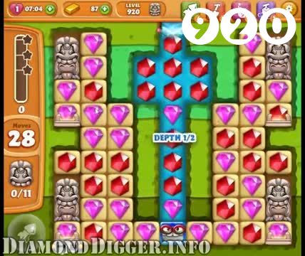 Diamond Digger Saga : Level 920 – Videos, Cheats, Tips and Tricks