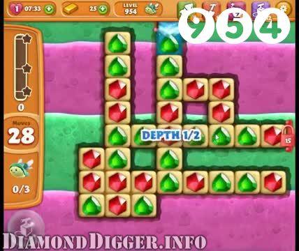 Diamond Digger Saga : Level 954 – Videos, Cheats, Tips and Tricks